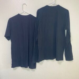 Standard James Perse Lot Of Two Mens Black Cotton Tee Bundle Size 3 (Large)